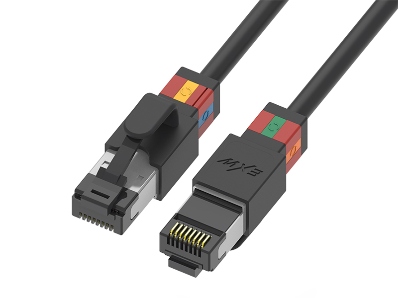 What features make Rotatable Patch Cord Cat.6A S/FTP 30AWG ideal for high-speed data transmission?