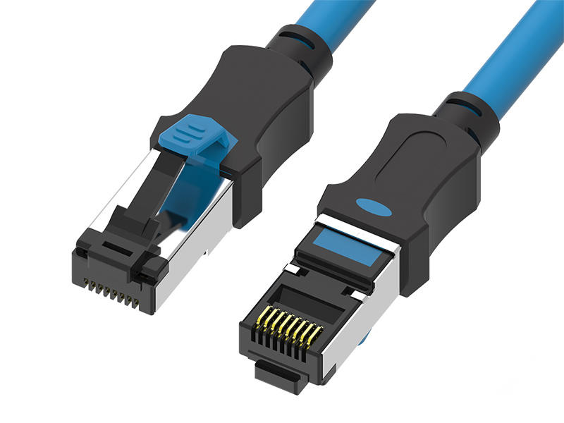 Shielded S/FTP CAT.6A Dual Color Patch Cord 