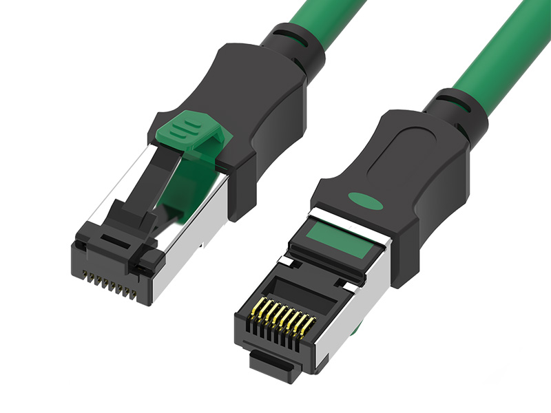 Shielded S/FTP CAT.6A Dual Color Patch Cord 