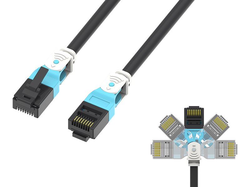 Rotable Patch Cord- Rotate Effortlessly in Every Direction & High Density Compatible.